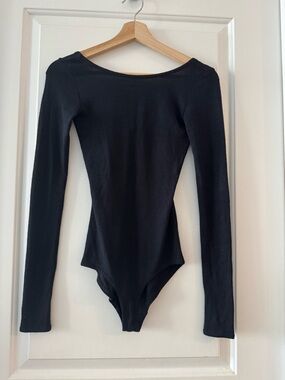Wilfred Black Long-Sleeve Bodysuit